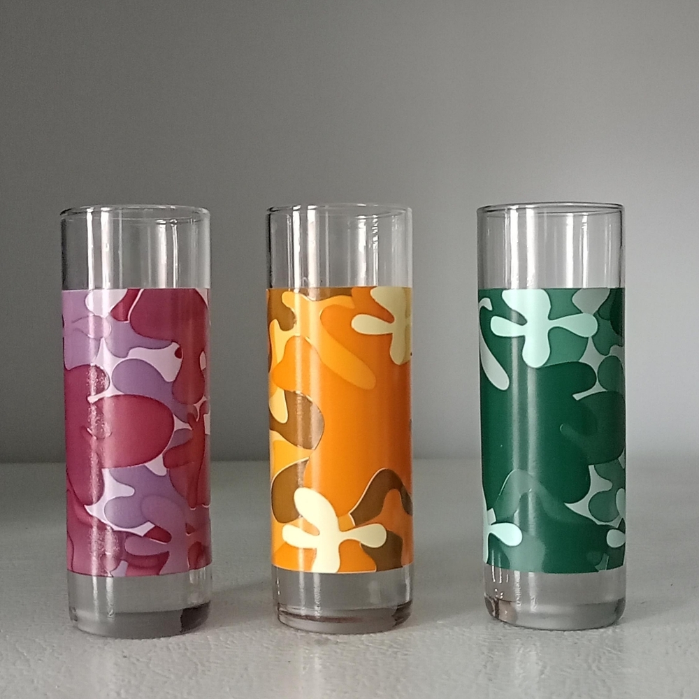 Authentic Andy Warhol Camo Shooter Glasses High Density Glass High Quality Print